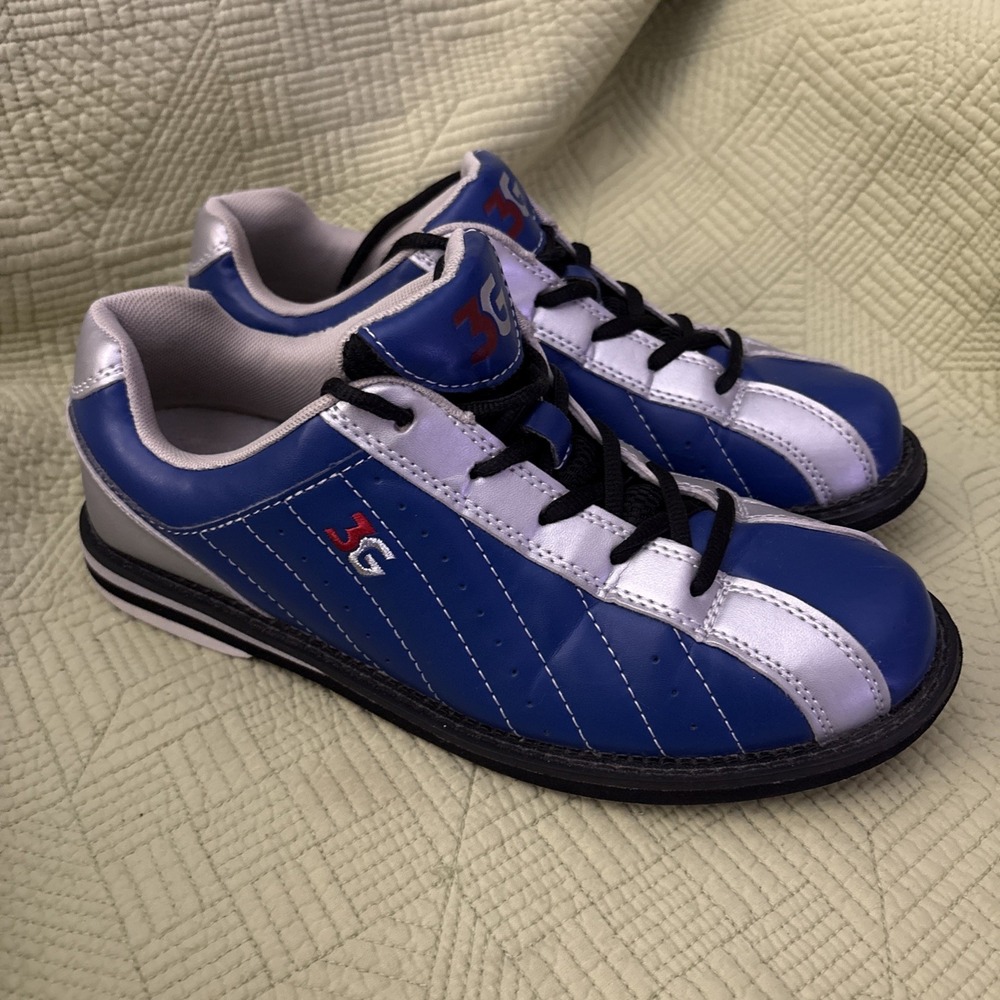 3G Kicks SK500 Bowling Shoes Electric Blue Silver Men's 7 Women's 9 Unisex
